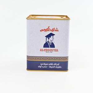 Customized Rectangular Tinplate Food Grade Canister Flexographic Printing OEM Logo Crown Cap Sealing for <b>Tea</b> Coffee Canned Foods - Product Image 1