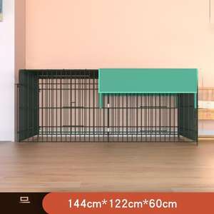 Poulailler en métal écologique, pliable, pour 6 poulets, canard, lapin, chat, parc pour animaux, couverture résistante aux intempéries, toutes saisons, boîte - Product Image 4