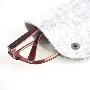 环保高级便携式眼镜袋超薄眼镜旅行毛毡包太阳镜