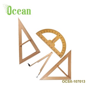 Juego de Geometría Escolar para Maestros, Incluye Juego de Reglas, Transportador, Compás, Regla, Divisor y Placa Triangular - Product Image 2