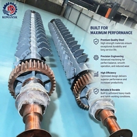 Arbre de rotor de générateur forgé sur mesure en 34CrNiMo6, pesant 5 tonnes, adapté aux turbines éoliennes, arbre de rotor à rouleaux