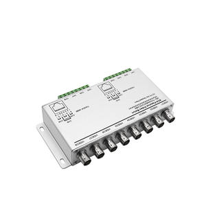 Balun de Video Pasivo de 8 Canales, Balun Múltiple de 8 Puertos HD-TVI AHD CIV CVBS CCTV a través de <span class=keywords><strong>Pares</strong></span> Trenzados - Product Image 1
