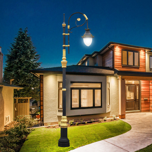 Oem ODM nhôm 4 ~ 8m cao cổ điển đèn đường bài vườn sân Patio công viên ngoài trời chiếu sáng LED đèn đường cực và bài - Product Image 4