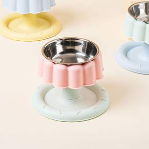 <span class=keywords><strong>Bol</strong></span> à nourriture et à eau pour animaux de compagnie, chat et chien, en acier inoxydable, amovible, lavable, double usage, protection des pattes et du cou - Product Image 5