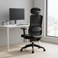 Chaise de bureau ergonomique de luxe pour gaming, entièrement en maille, couleur grise, prix de gros usine Foshan