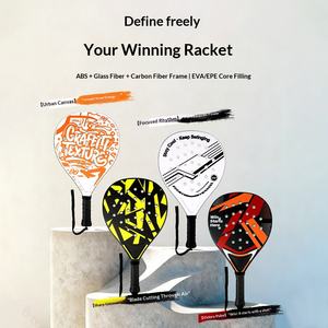 <span class=keywords><strong>Raquette</strong></span> <span class=keywords><strong>de</strong></span> padel <span class=keywords><strong>de</strong></span> niveau débutant pour l'entrée en matière sur le marché international, en ABS, alternative au carbone, légère, rebond puissant, grip G1 - Product Image 3