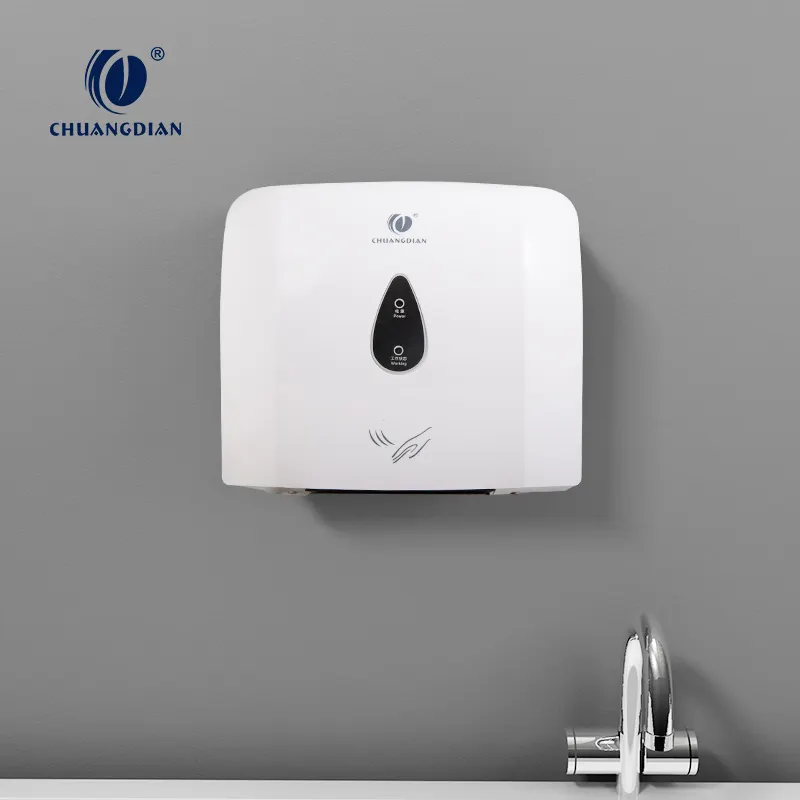 Прямая продажа с завода Chuangdian, новый дизайн, Высококачественная настенная автоматическая сушилка для рук