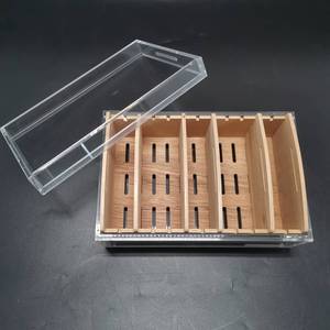 Humidor <span class=keywords><strong>de</strong></span> Acrílico Transparente al por Mayor con Higrómetro Digital, <span class=keywords><strong>Vitrina</strong></span> con Revestimiento <span class=keywords><strong>de</strong></span> <span class=keywords><strong>Cedro</strong></span> para Coleccionables - Product Image 3