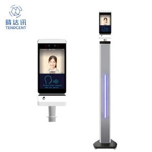 Terminal de reconocimiento facial montado en la pared para detección de alcohol, control de acceso, reconocimiento facial previo al trabajo, alcoholímetro y registro de asistencia. - Product Image 1
