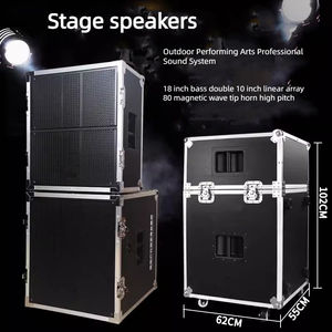 نظام صوتي احترافي عالي الجودة للاستخدام الخارجي، مكبرات صوت خطية عالية القدرة للعروض المسرحية، نظام صوتي خارجي متكامل - Product Image 2