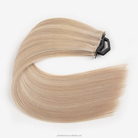 Extensiones de Cabello Humano Genius Weft, de Origen Ético, de un Solo Donante, 100% Virgen, con Cutícula Alineada, Puntas Gruesas, Mezcla Natural