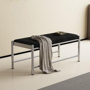 Minimalist Black Shoe Changing <b>Stool</b> With Soft Cushion For Entryway Bedroom Living Room <b>Storage</b> Bench - Product Image 1