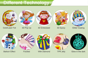 Pegatinas de papel de aluminio láser de dibujos animados <span class=keywords><strong>para</strong></span> niños, decoración de fiesta de Pascua, regalos promocional - Product Image 6