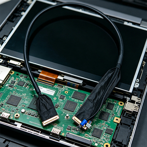 كابل شاشة LVDS مخصص من المصنع طراز 20453-040T-030، 40 دبوس، مسافة بين الأطراف 0.5 مم، سلك مضاد للتداخل للوحة اللمس الصناعية - Product Image 1