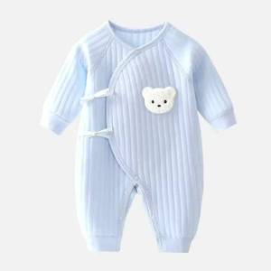<span class=keywords><strong>Ropa</strong></span> de otoño e invierno para bebé recién nacido de <span class=keywords><strong>0</strong></span> a 3 <span class=keywords><strong>meses</strong></span>, 100% algodón, tres capas, cálida, de una pieza. - Product Image 3