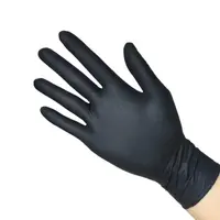 卸売高品質黒安全快適手袋検査タトゥータッチスクリーン使い捨て手袋ニトリルパウダーフリー