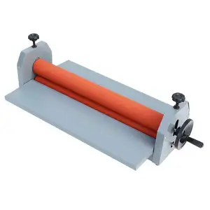 LBS1300 Manual Cold Lamination Machine 1300mm Desktop Cold Roll Laminator with High Quality Rubber Rollers