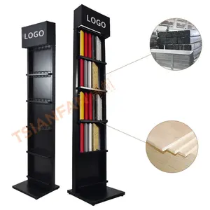 Tsianfan Custom Showroom Vloer Quartz Stand Stone Sample Frame Kunstmatige Toren Tegel Display Rack Staande Marmeren Display Stand