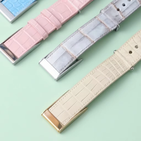 Bracelet de montre en cuir de vachette personnalisé pour Whoop 50, bracelet en cuir motif crocodile, bracelet de remplacement avec logo