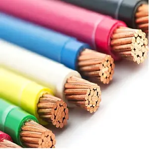 THWN/THHN Electrical Wires 8 10 12 14 16 AWG Solid Copper Conductor PVC Insulated Nylon Cable Stranded THHN Type Copper Wire