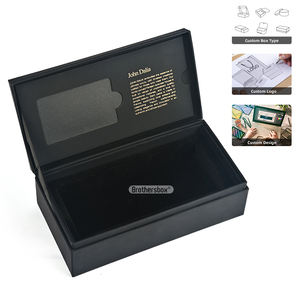 Caja de Regalo Magnética Biodegradable Hecha a Mano, Caja de Lujo para Gafas de Sol con Logotipo en Lámina Dorada - Product Image 1