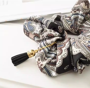 Coletero de intestino grueso, coletero de pelo, colgante de borla, banda elástica, cuerda para el pelo, diadema de moda, banda de goma - Product Image 2