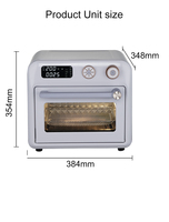 Four à Friture à Air Chaud OEM Personnalisé pour Usage Domestique, Four à Convection, Grille-pain, Capacité 11-20L, Classe A+, Économe en Énergie, Nettoyage Facile, Compatible Lave-Vaisselle