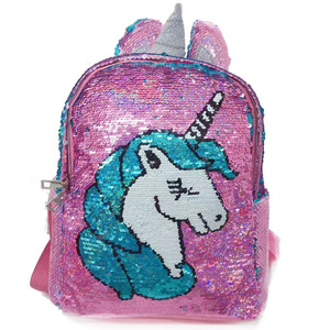 2020 neueste glänzende Glitzer niedlichen Einhorn Rucksack Tasche Cartoon Schult aschen Set für Kinder Mädchen