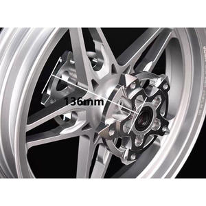 ล้อแม็กซ์อะลูมิเนียมอัลลอยด์ลายดาวห้าแฉกขนาด 12 นิ้ว สำหรับรถจักรยานยนต์ทั่วไปและรถจักรยานยนต์ไฟฟ้า - Product Image 5