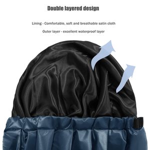 Bonnet <span class=keywords><strong>de</strong></span> Douche Luxe Doublé Satin à Prix Abordable, Extra Large, Réutilisable, Imperméable, Taille Ajustable pour Cheveux Longs - Product Image 5