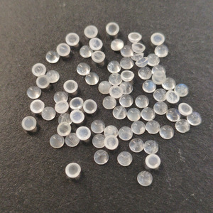 พลอยมูนสโตนทรงกลมแบนหลังเรียบธรรมชาติสำหรับทำเครื่องประดับ - Product Image 5