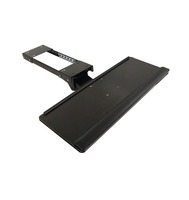 Support de clavier en bois avec rail coulissant, multifonctionnel et réglable, pour bureau d'ordinateur, avec support ergonomique pour souris