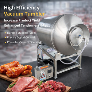 เครื่องทำทัมเบลอร์สุญญากาศอุตสาหกรรมแก้วน้ำเนื้อความจุขนาดใหญ่อุปกรณ์แปรรูปอาหารสำหรับหมักกิมจิไก่และปลา - Product Image 1