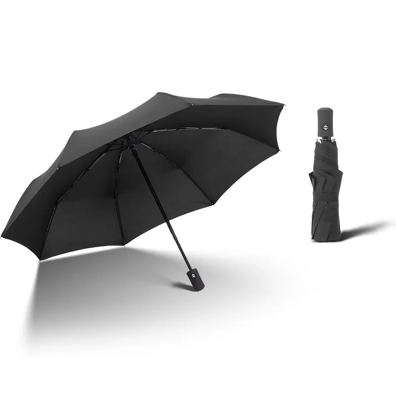 Promotional Multiple Colors Automatic Folding Umbrella Rain Windproof Wind Resistant for Teenage travel sun umbrella with logo