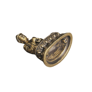 Patung kuningan tua yang dibuat Retro dari Buddha matahari yang besar - Product Image 5