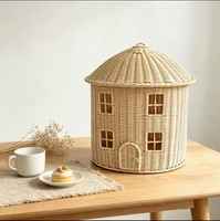 Paniers en rotin pas chers pour la décoration de la chambre d'enfant, paniers faits à la main en différentes formes d'animaux, décoration multifonctionnelle pour la maison