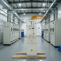 Solution personnalisée, système de distribution d'énergie intérieur modulaire en métal IP67 résistant aux intempéries, 12 kV, SF6, isolation au gaz, 630 A, VCB, LBS, RMU