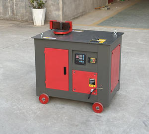 Machine de cintrage automatique CNC pour barres d'acier de 28 mm, équipement de cintrage de barres d'armature, conception compacte rouge, commande PLC - Product Image 4