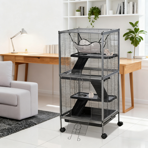 Spacieux 24 "x 24" intérieur fil métallique petit animal <span class=keywords><strong>cochon</strong></span> <span class=keywords><strong>d</strong></span>'<span class=keywords><strong>inde</strong></span> et lapin <span class=keywords><strong>Cage</strong></span> Habitat Mobile Pet Habitat - Product Image 4