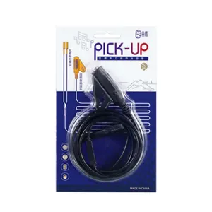 Hluru Magnetische Piëzo Pickup Universele Niet Boren Dubbele Cartridges Pick-Up 1.8M Bedrading 6.5Mm Audio-Interface Voor Duimpiano