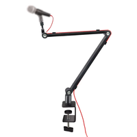 Support de microphone métallique réglable à fixation directe d'usine, clips de fixation, rotation à 360°, support de micro pour diffusion en direct