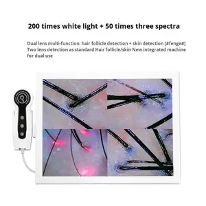 Werkseitige 15-Zoll-High-Definition-Haut-und Haarana ly seger ät 4-Gitter-Kopf-Trichoskop für den Schönheits salon - Product Image 3