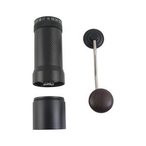 Moulin à café manuel de couleur noire avec meule en acier inoxydable de qualité supérieure 5 étoiles, moulin à expresso manuel parfait pour la maison et le bureau - Product Image 3