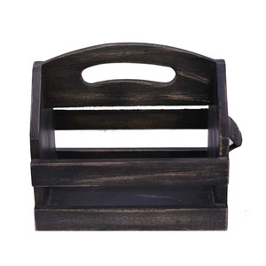 High Quality Modern Wooden Wine Bottle <b>Caddy</b> Double Stand Type Metal Opener for Bar Restaurant Multipurpose <b>Kitchen</b> Storage - Product Image 3