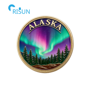 Pièces commémoratives personnalisées <span class=keywords><strong>de</strong></span> l'Alaska : Médaillon souvenir avec drapeau <span class=keywords><strong>de</strong></span> l'État <span class=keywords><strong>de</strong></span> l'Alaska, animaux et carte <span class=keywords><strong>de</strong></span> l'Alaska, pièce <span class=keywords><strong>de</strong></span> défi personnalisée <span class=keywords><strong>de</strong></span> l'Alaska - Product Image 3