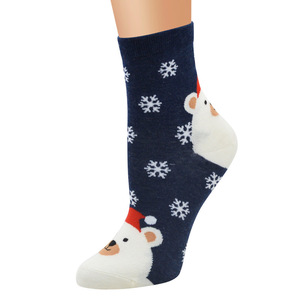 Nouveau hiver dessin animé noël chaussette adultes chaud femmes mignon Santa Animal ours lapin <span class=keywords><strong>renard</strong></span> pingouin flocon de neige robe cheville <span class=keywords><strong>chaussettes</strong></span> - Product Image 3