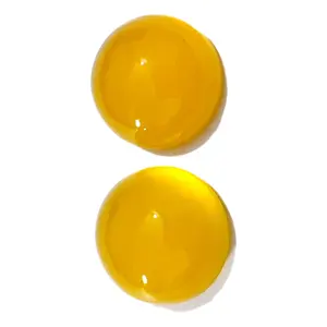 黄色のカルセドニーラウンド滑らかなカボションすべての形とサイズは、他のすべてのタイプのナトゥの卸売価格でカスタムオーダーでカットされています