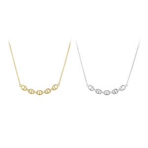 สร้อยคอเงินแท้ S925 แบบโซ่คลิปหนีบกระดาษ สไตล์มินิมอลฝรั่งเศส ยอดขายดีที่สุดจาก SPJ ผู้จัดจำหน่ายเครื่องประดับขายส่ง - Product Image 1
