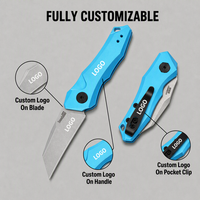 Cuchillo Plegable Táctico OEM ODM Disponible, Mango de Aleación de Aluminio, Cuchillo Utilitario EDC para Caza al Aire Libre y Defensa Personal, Venta al Por Mayor