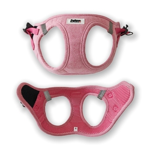 Set <span class=keywords><strong>Harness</strong></span> Anjing Premium Mewah Motif Twill Desainer Warna <span class=keywords><strong>Pink</strong></span> <span class=keywords><strong>Harness</strong></span> Anjing Anti Tarik Model Step-in Ukuran Kecil Set <span class=keywords><strong>Harness</strong></span> Tali Leher Hewan Peliharaan - Product Image 6